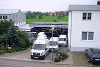 Einfahrt zum Firmengelände der bauer gmbh